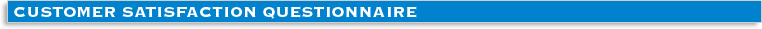 Customer Satisfaction Questionnaire
